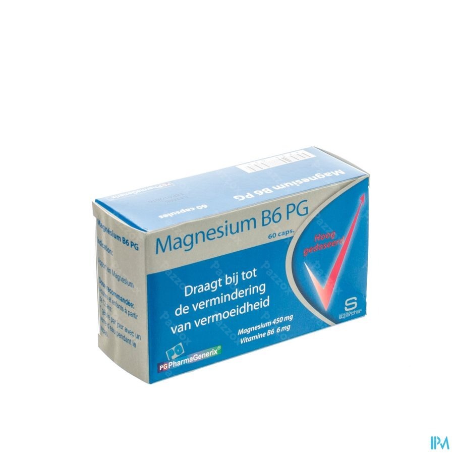 Magnesium B6 Pg Pharmagenerix Caps 60