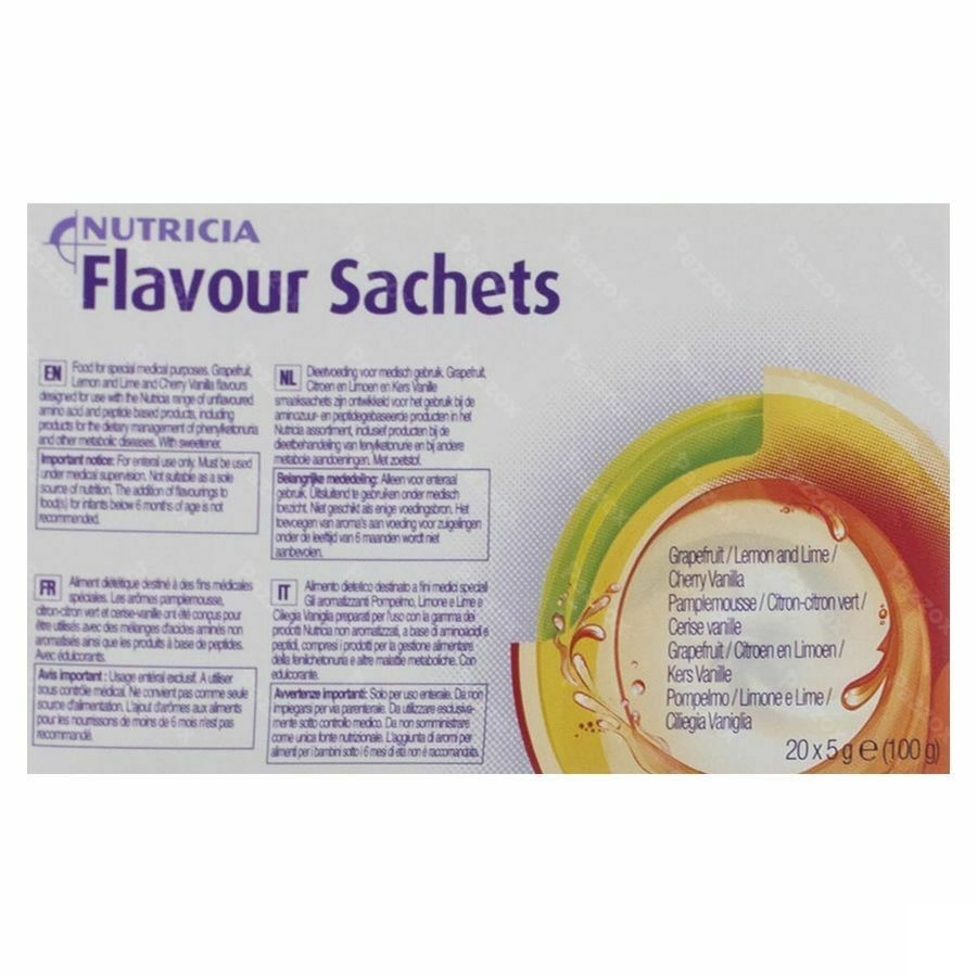 Flavour Kers-vanille Zakje 20x5g