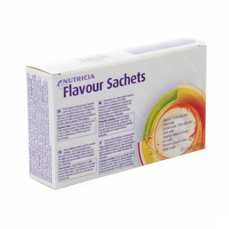 Flavour Kers-vanille Zakje 20x5g