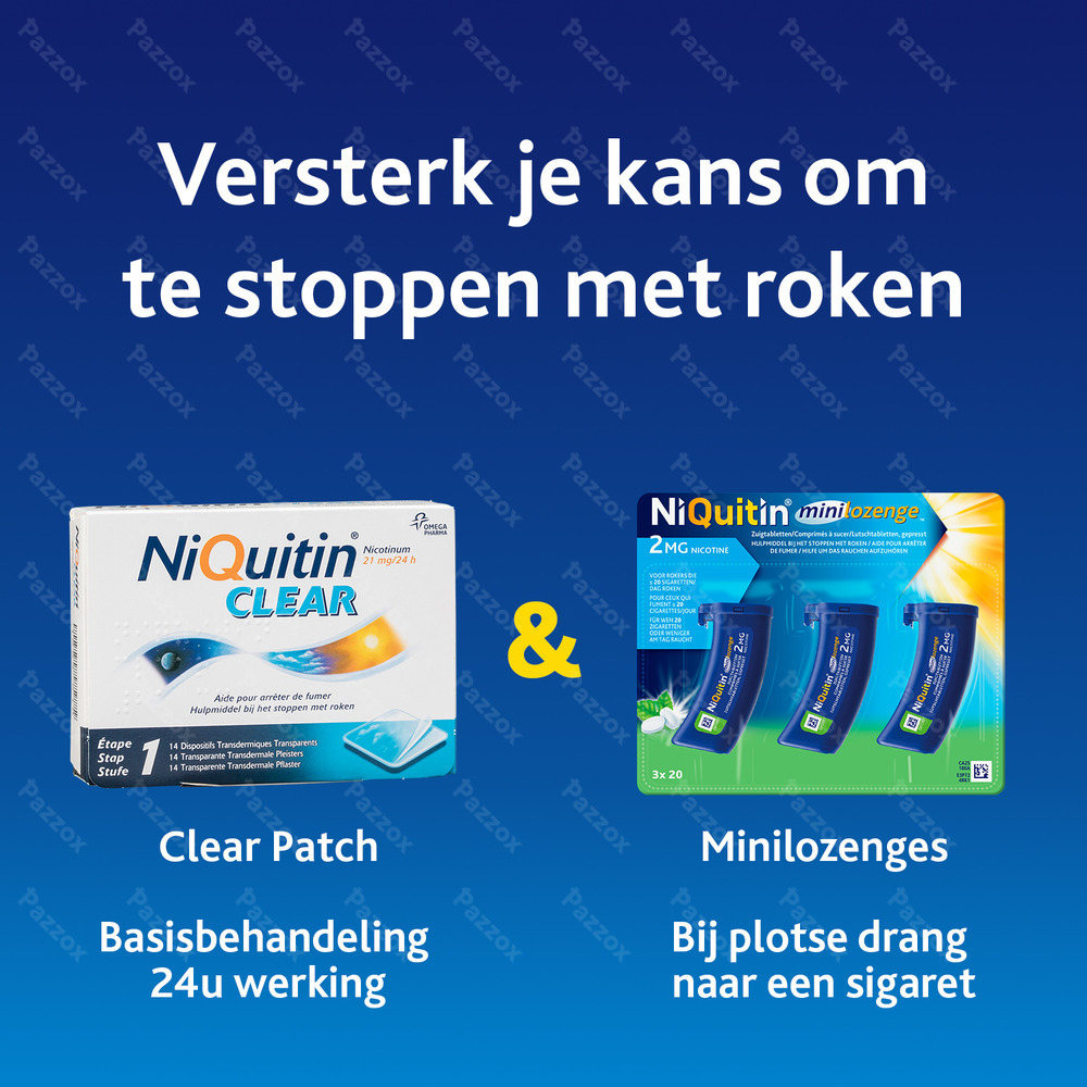 Niquitin Clear Patches 21 X 21mg