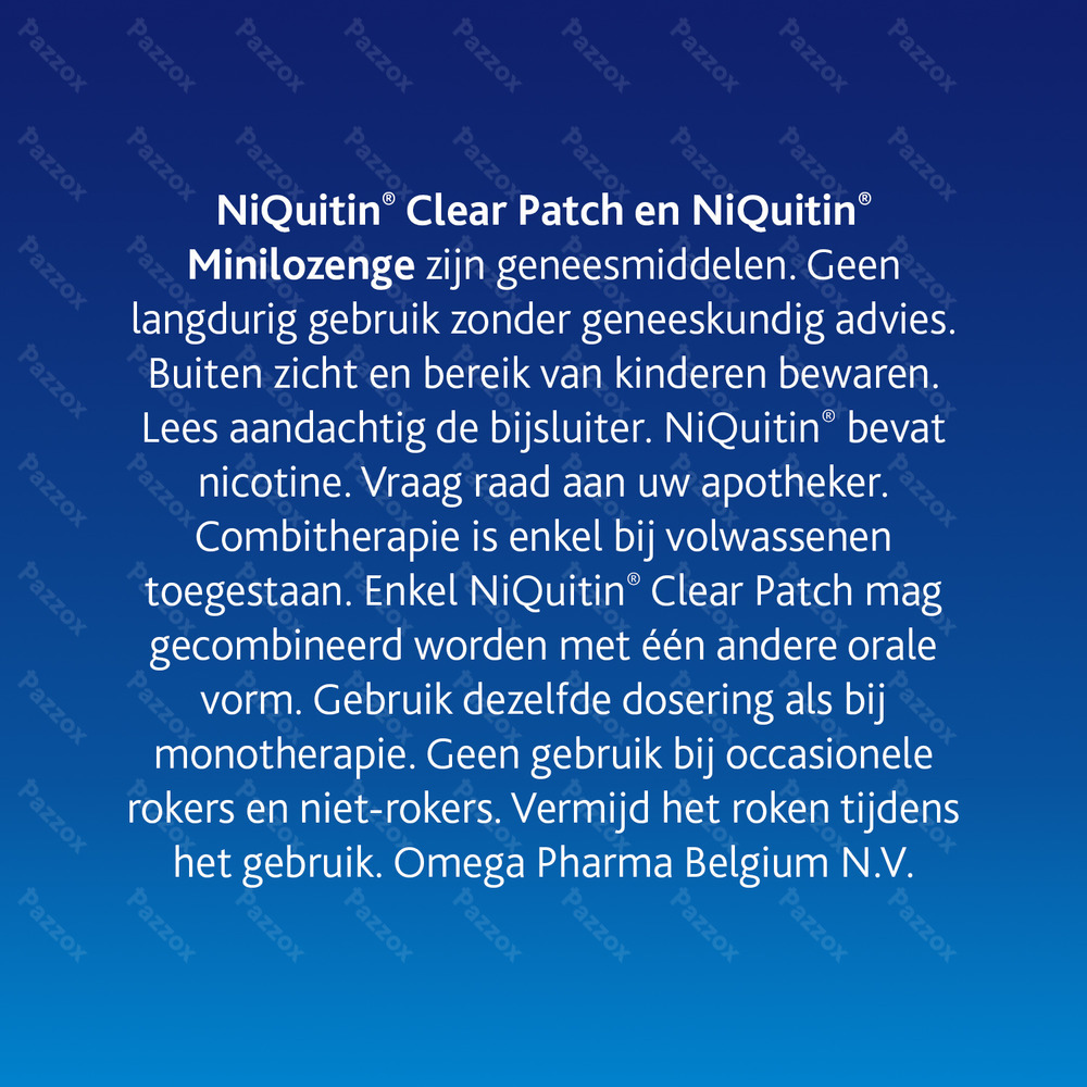 Niquitin Clear Patches 21 X 21mg