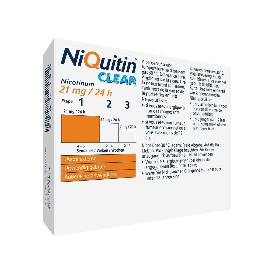 Niquitin Clear Patches 21 X 21mg