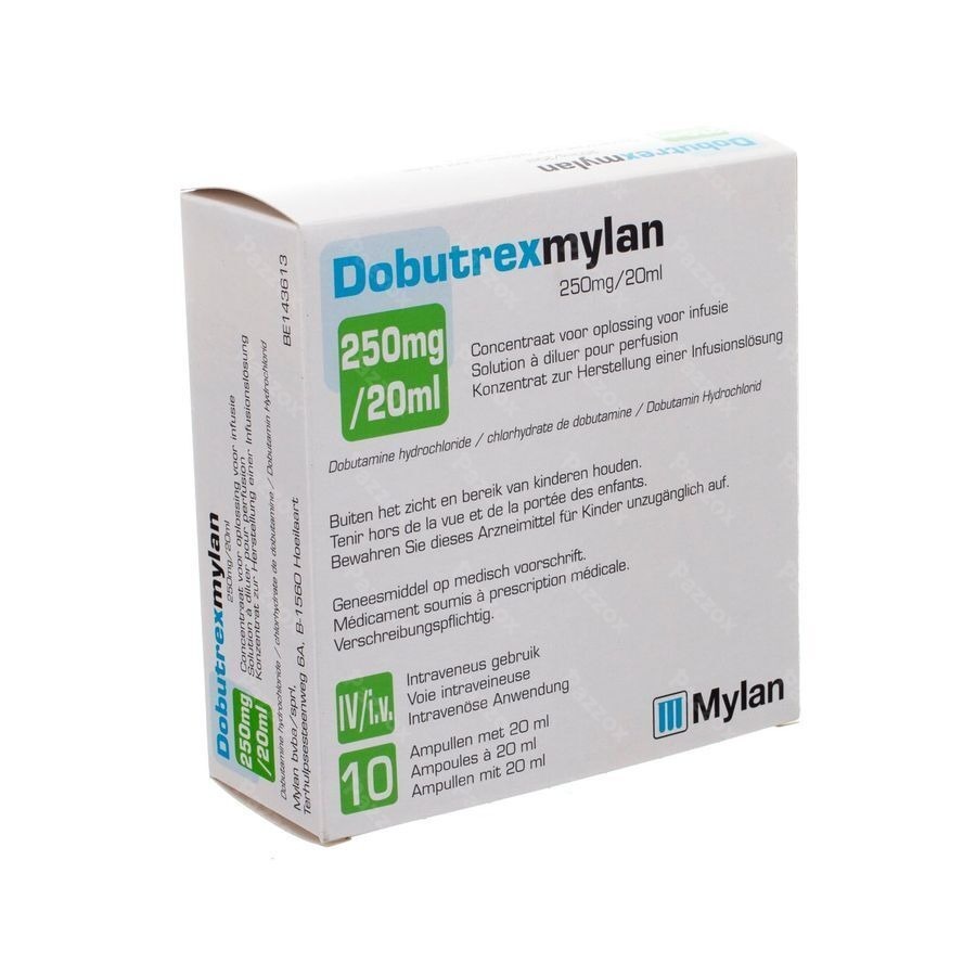 Dobutrex Mylan Inj 250mg/20ml 10 Flac