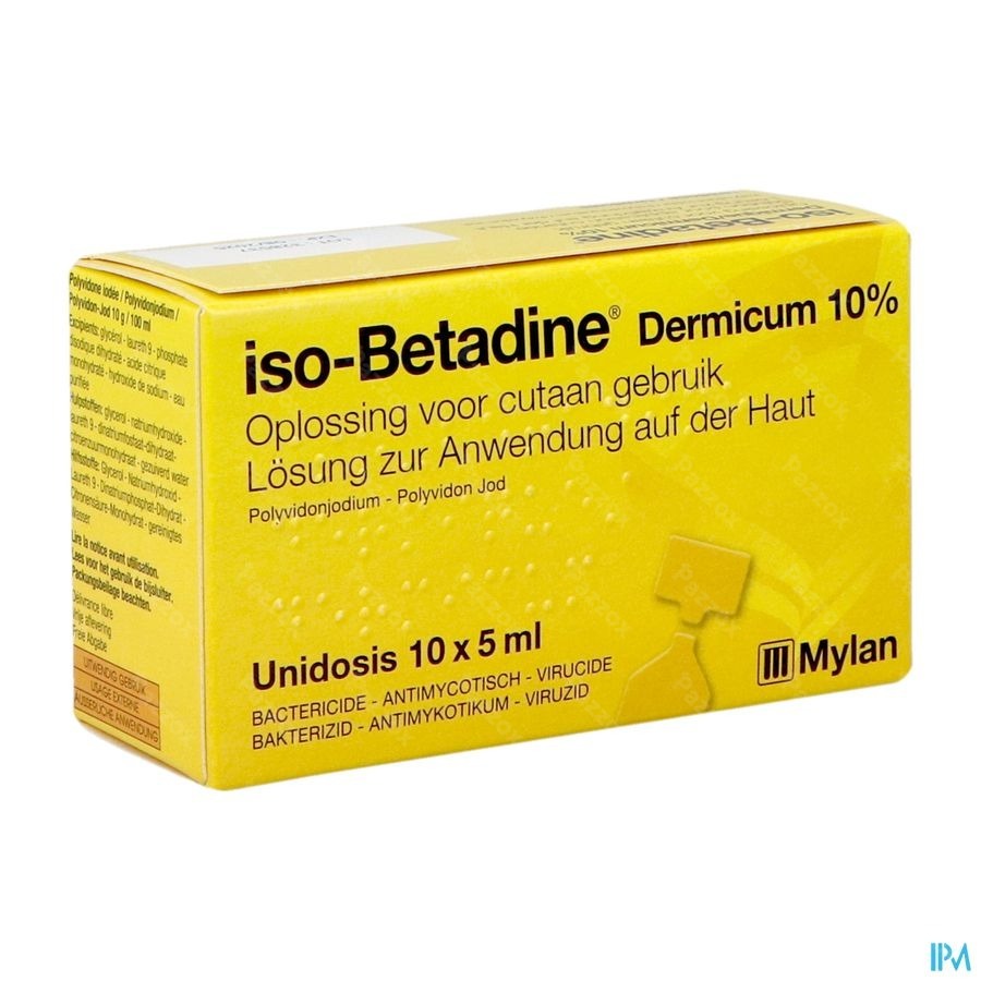 Iso-Betadine Dermicum 10% Unidose 10x5ml