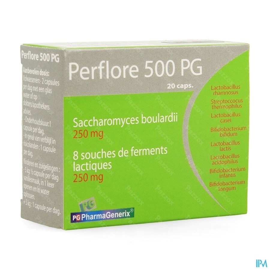 Perflore 500 Pg Pharmagenerix Caps 20