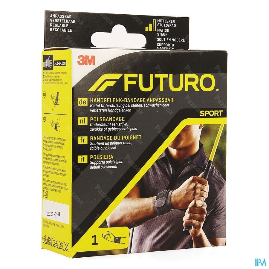 Futuro Polsbandage 46378, Zwart, Aanpasbaar