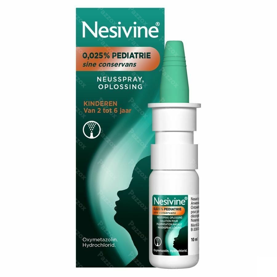 Nesivine 0,025% Sine Conservans Neusspray Kind 10ml