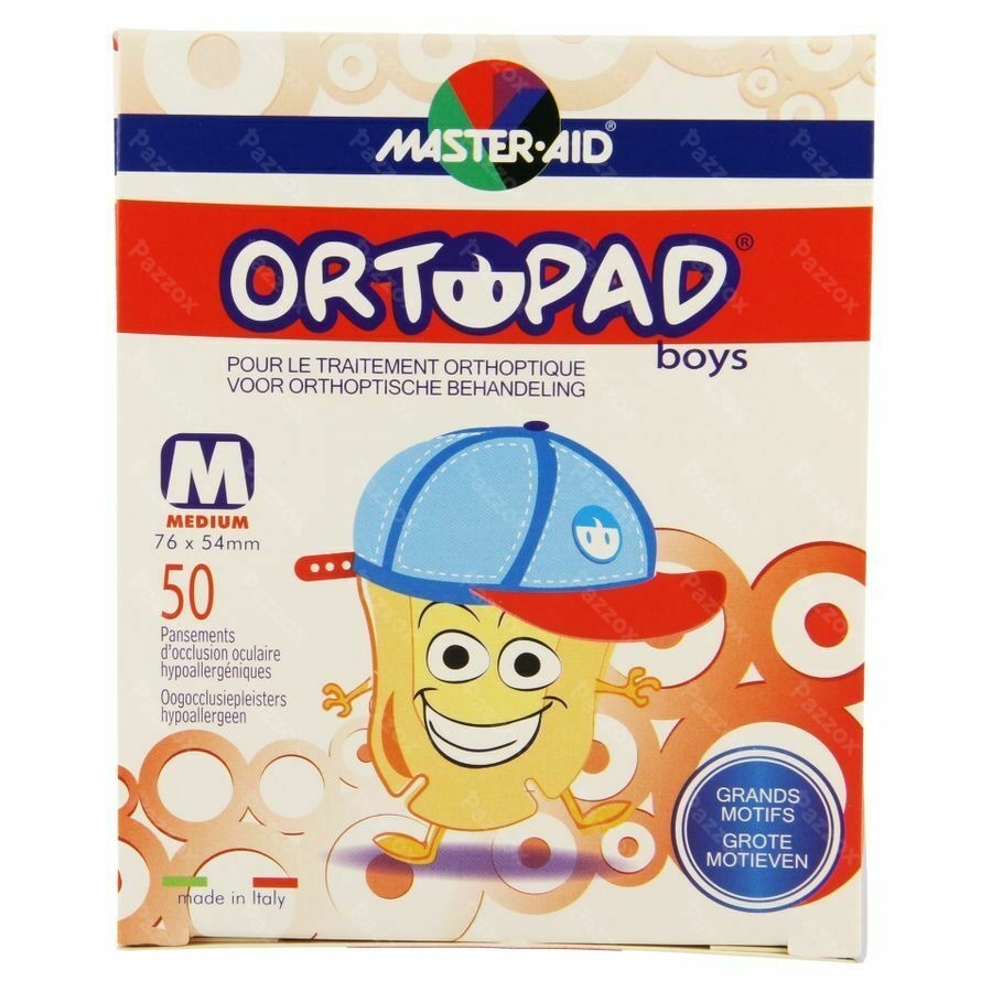 Ortopad For Boys Medium Oogkompres 50 73322