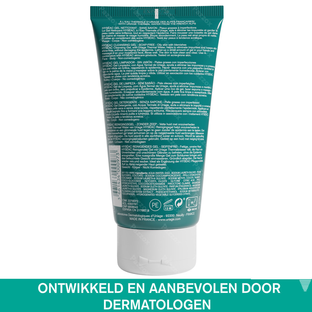 Uriage Hyséac Zuiverende Reinigingsgel 150ml