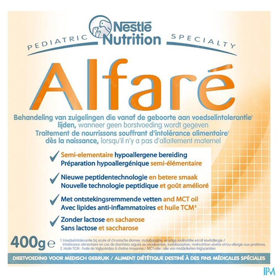 Alfare Poedermelk 1lftd 400g