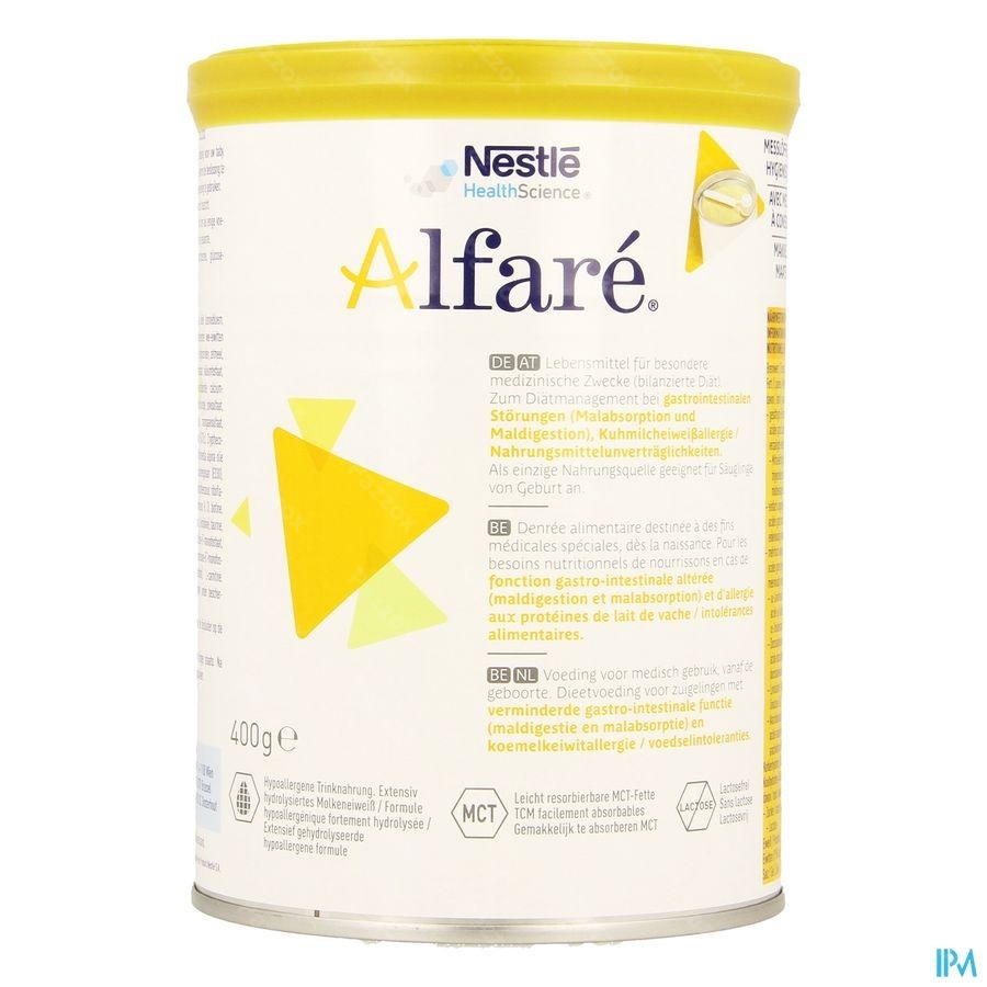 Alfare Poedermelk 1lftd 400g