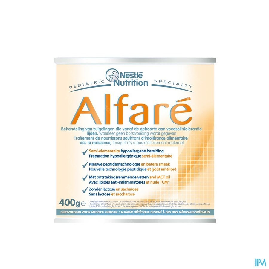 Alfare Poedermelk 1lftd 400g