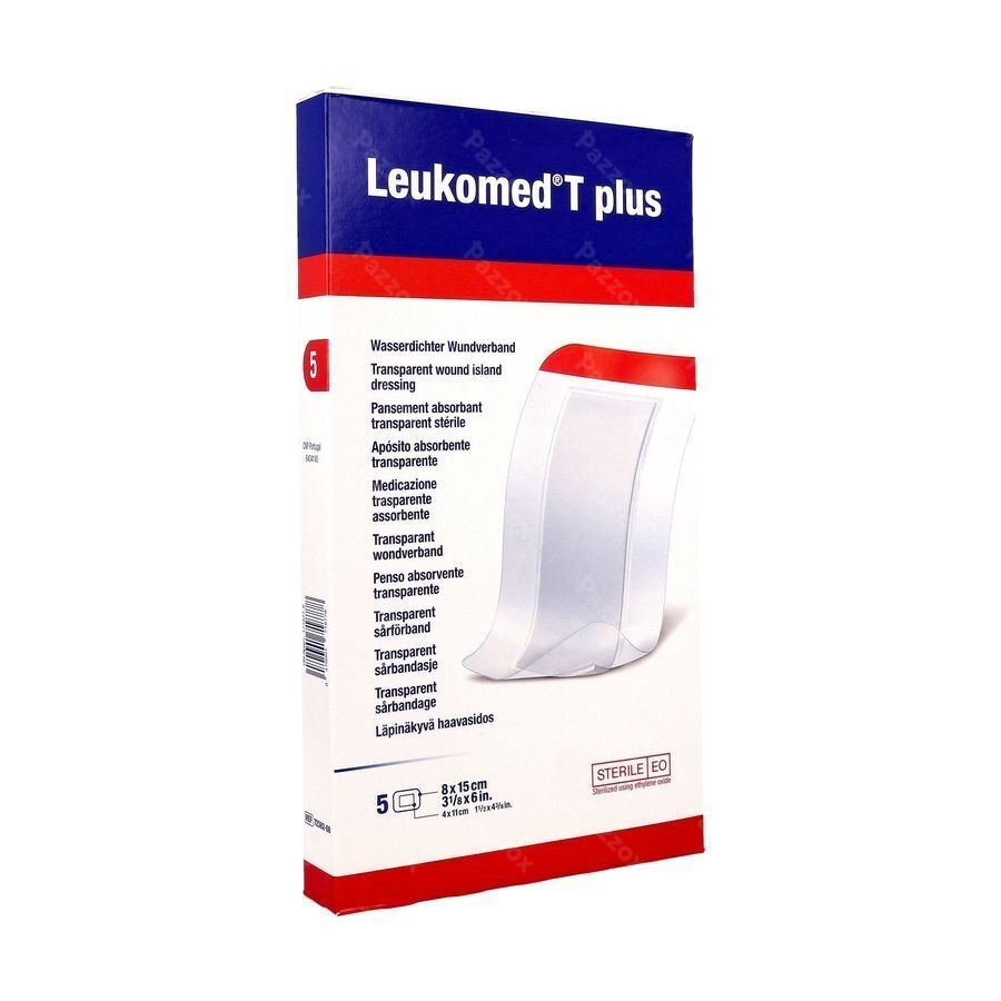 Leukomed T Plus Verb Ster 8,0cmx15cm 5 7238208