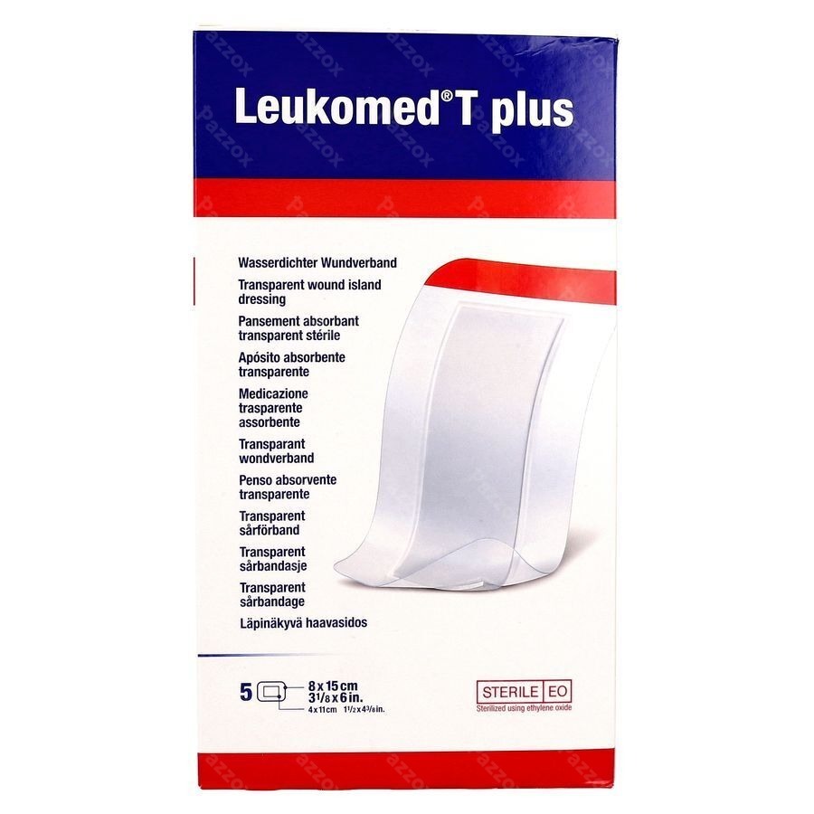 Leukomed T Plus Verb Ster 8,0cmx15cm 5 7238208