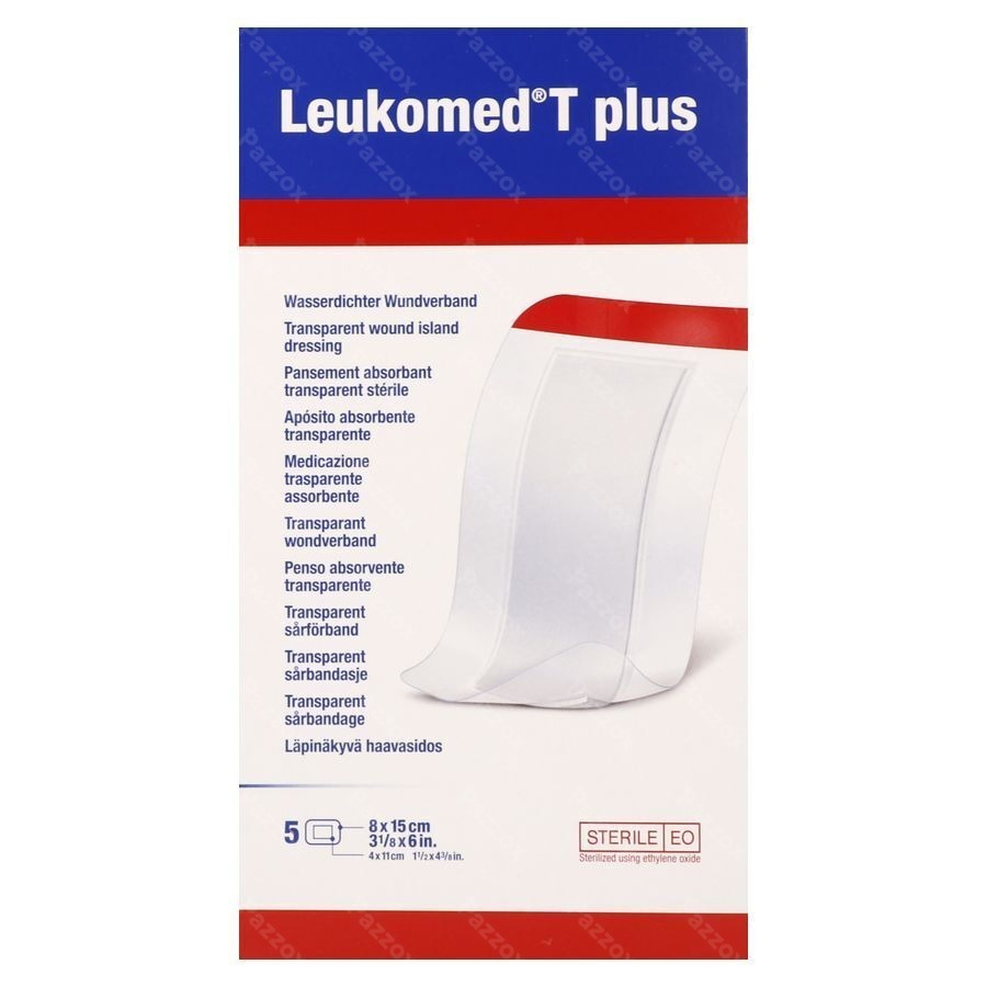 Leukomed T Plus Verb Ster 8,0cmx15cm 5 7238208