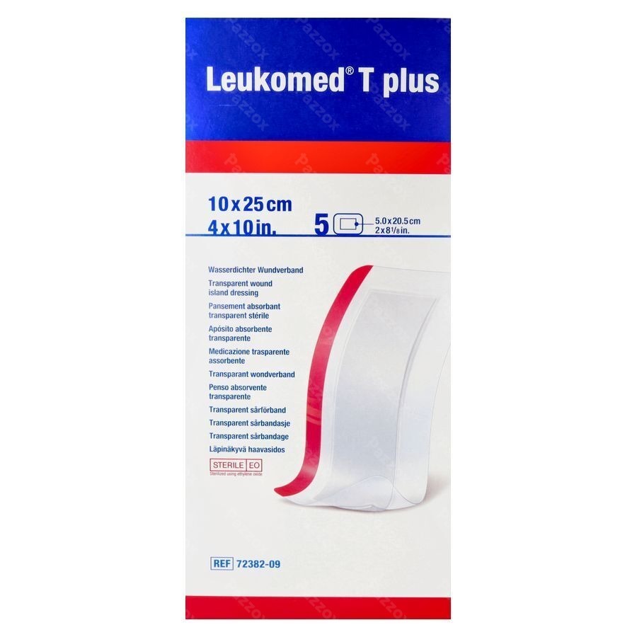 Leukomed T Plus Verb Ster 10,0cmx25cm 5 7238209