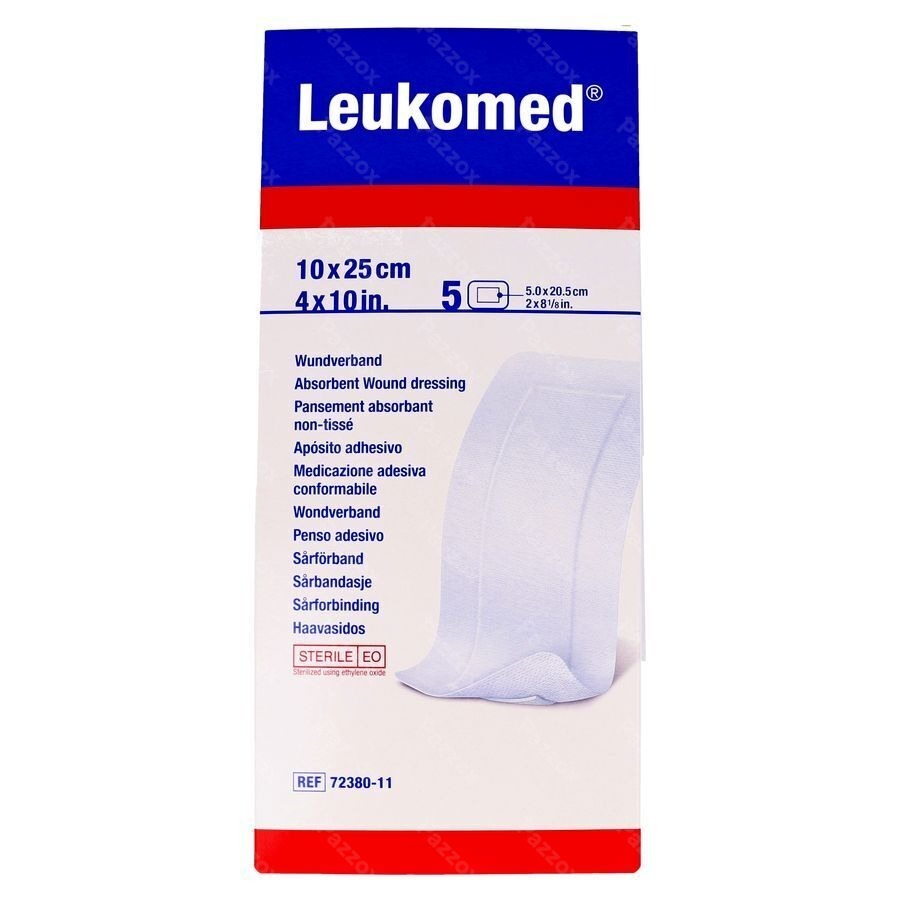Leukomed Verband Steriel 10,0cmx25cm 5 7238011