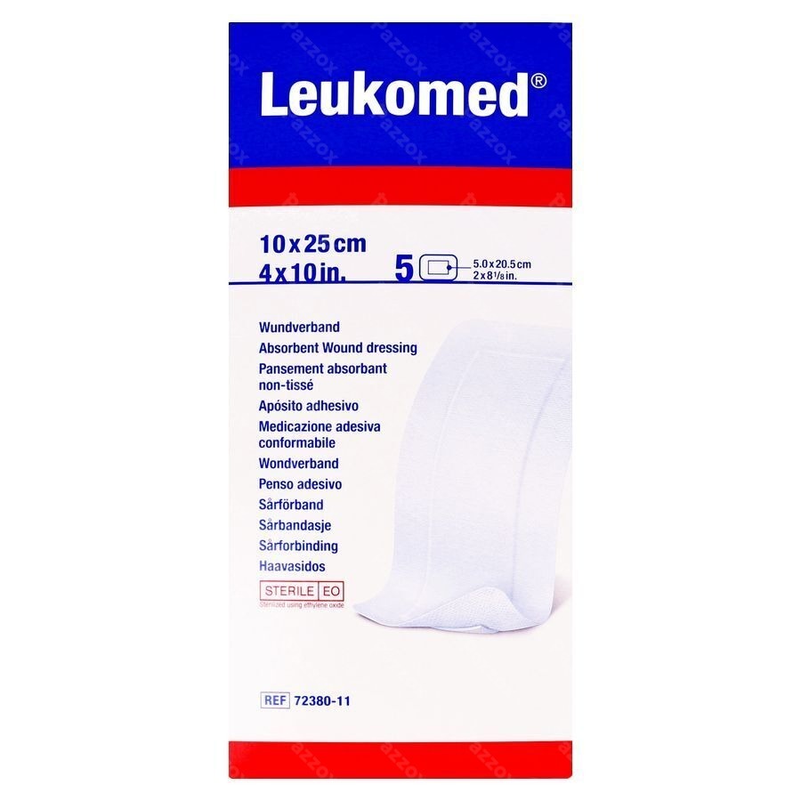 Leukomed Verband Steriel 10,0cmx25cm 5 7238011