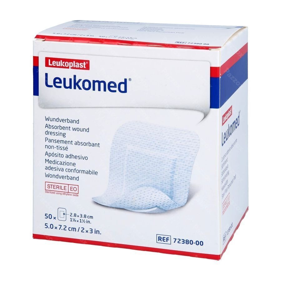 Leukomed Verband Steriel 7,2cmx 5cm 50 7238000