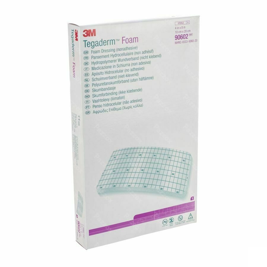 Tegaderm Foam Dressing 10,0x20,0cm 5 90602