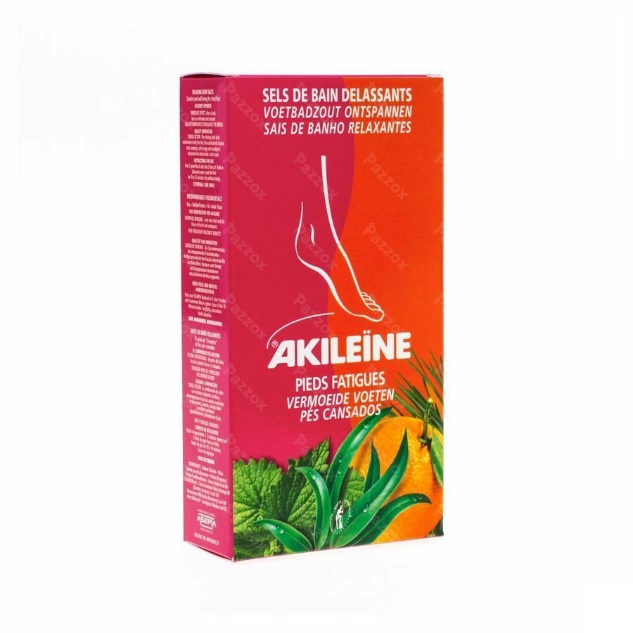 Akileïne Rood Badzout Voeten Zakje 2x150g 