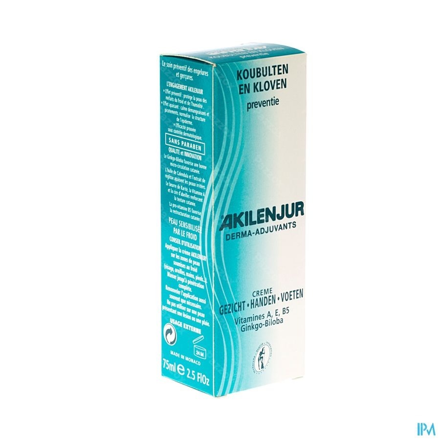 Akilenjur Creme Gezicht-hand-voet Tube 75ml 104500