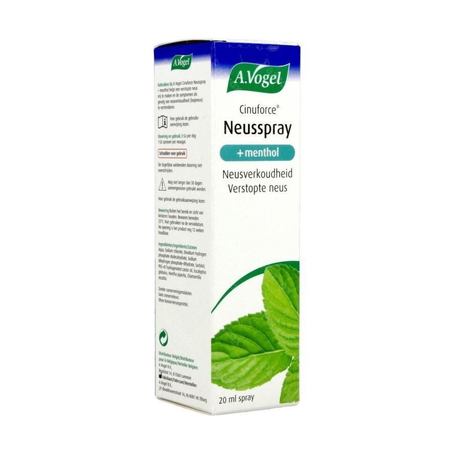 A.Vogel Cinuforce Neusspray Menthol 20ml
