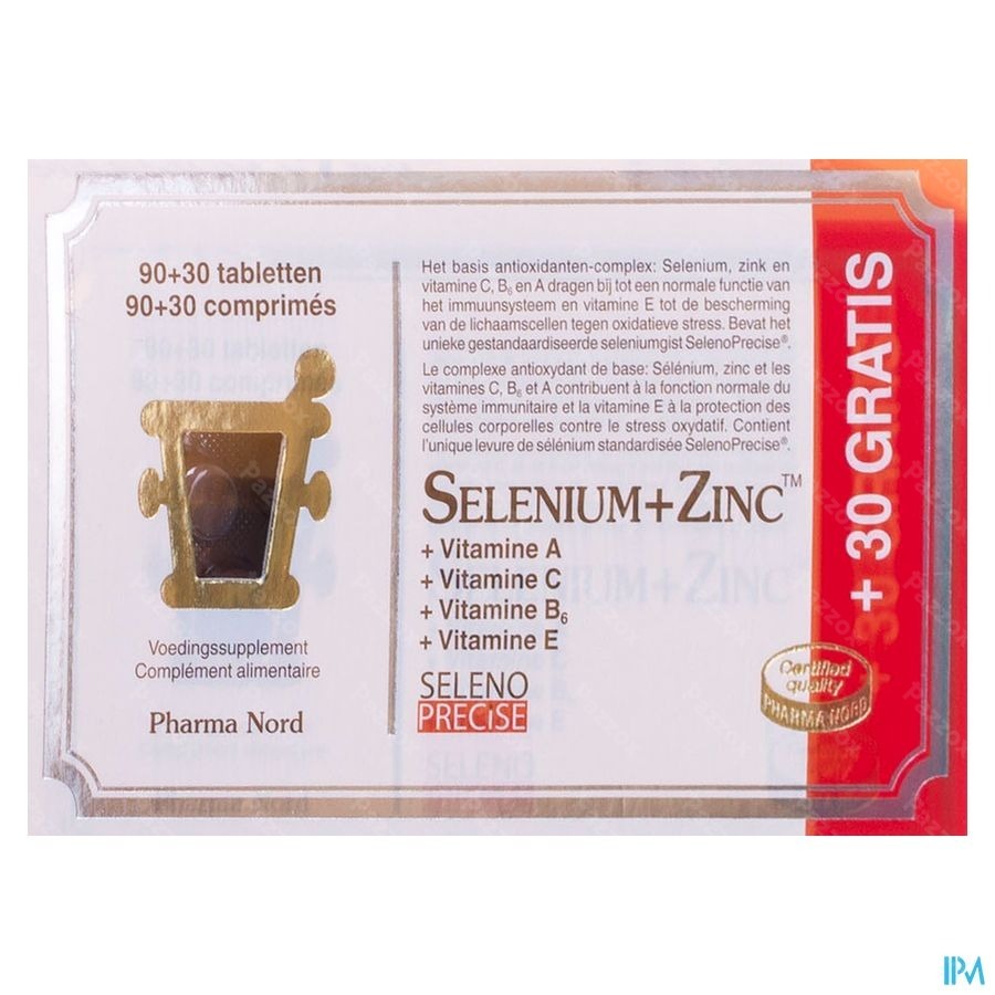 Selenium + Zinc 120 Tabletten