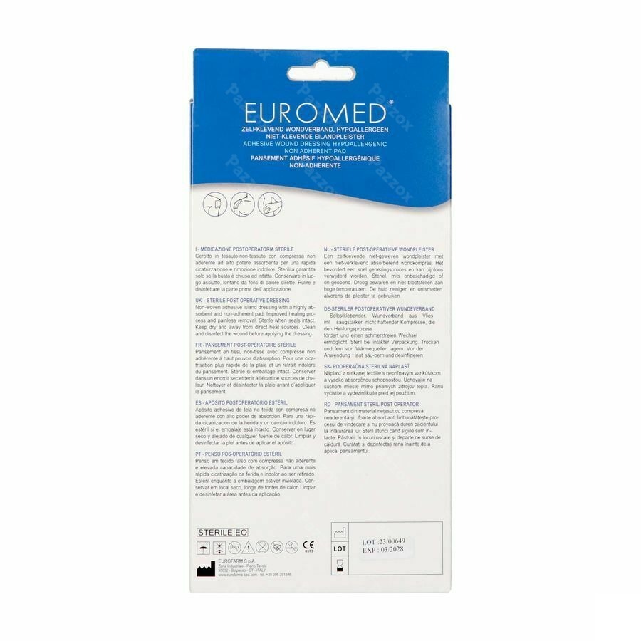 Euromed 7x12cm 5 Eilandpleister Steriel