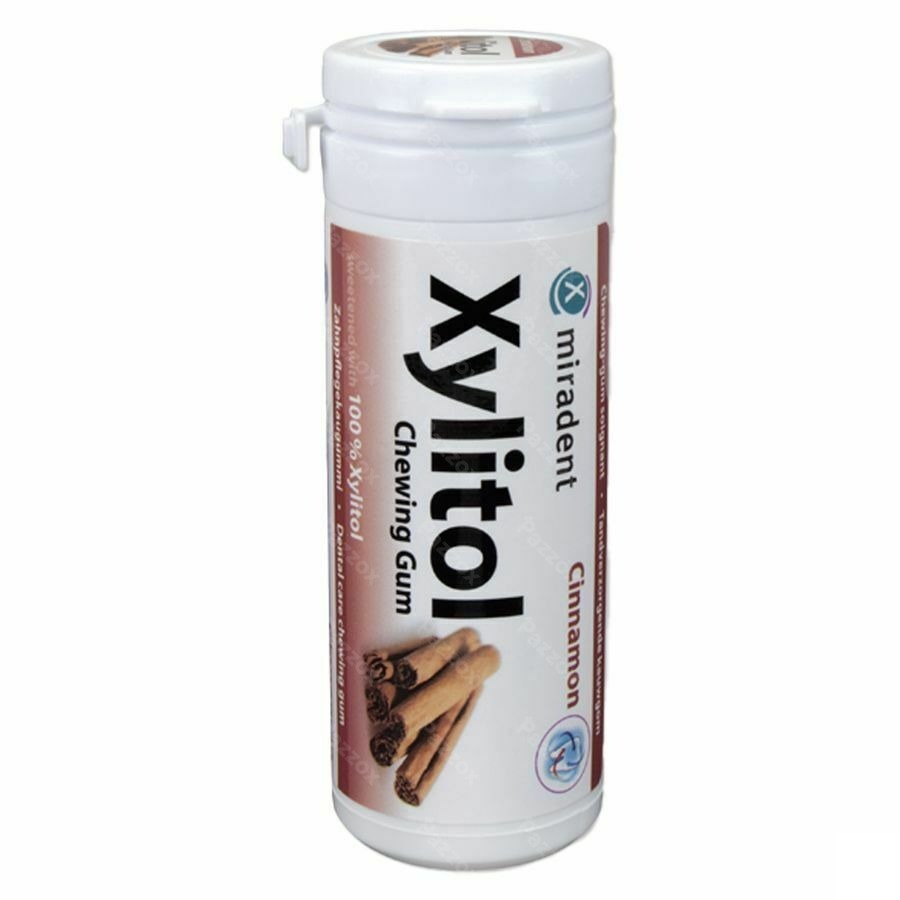 Miradent Kauwgom Xylitol Kaneel Zonder Suiker 30 Stuks