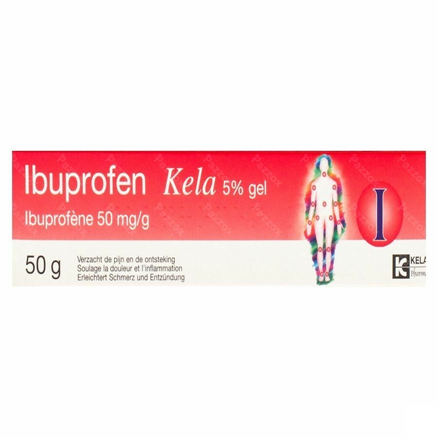 Ibuprofen Kela 5 % Gel 50g