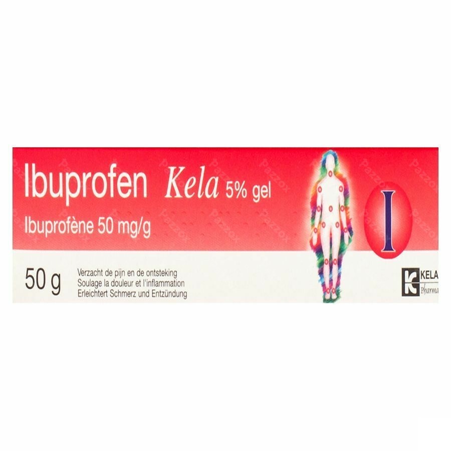 Ibuprofen Kela 5 % Gel 50g