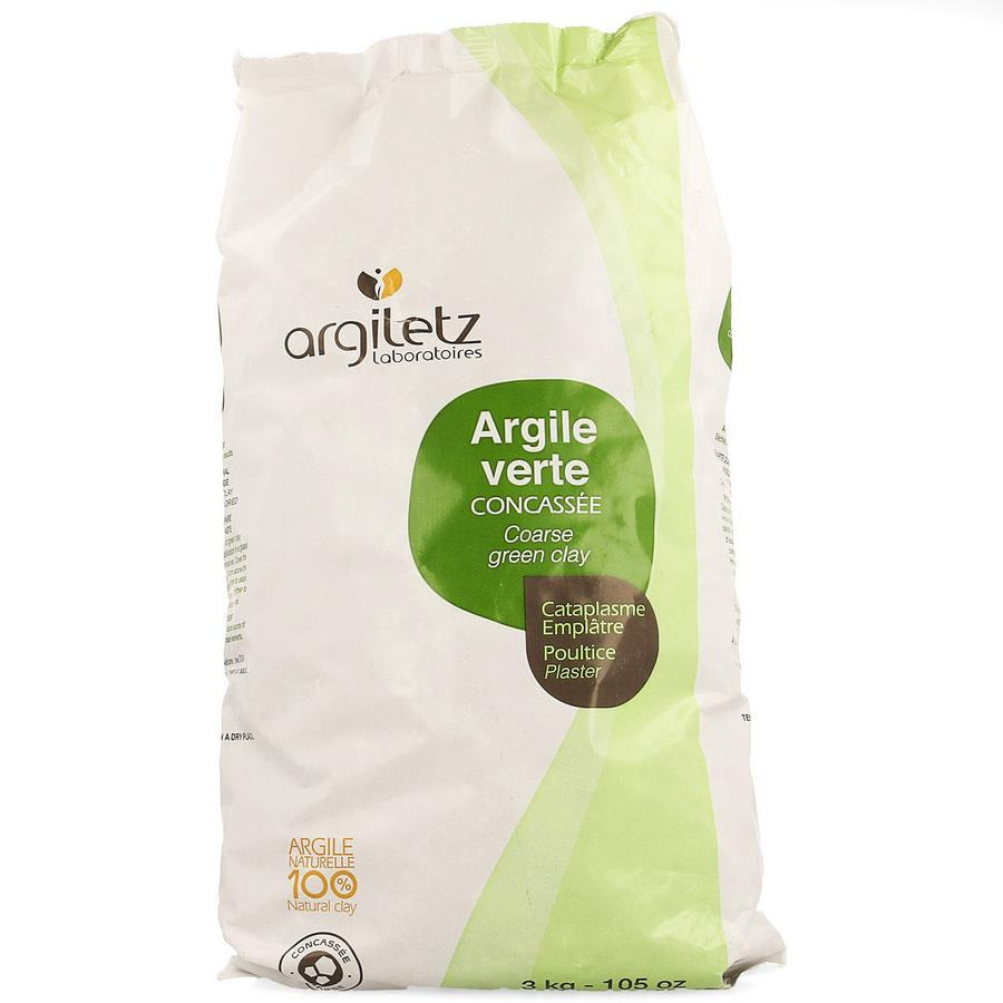 Argiletz Masker Groene Klei Stukjes Pdr Zakje 3kg