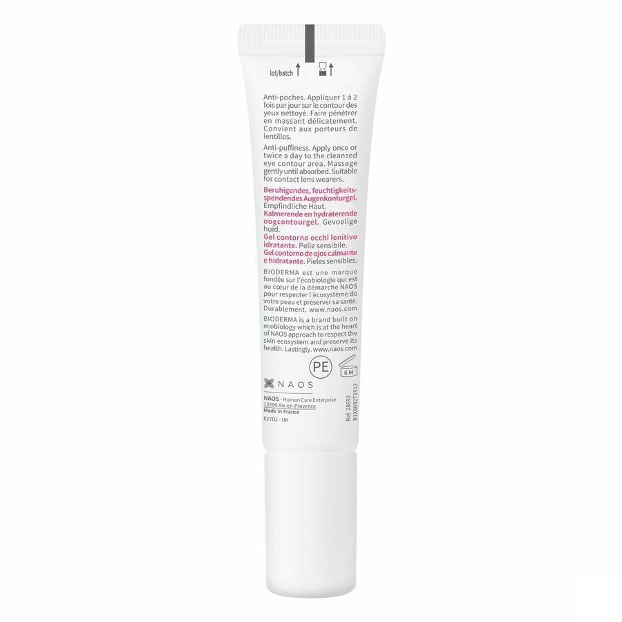 Bioderma Sensibio Oogomtrek Gel Gevoelige Ogen 15ml