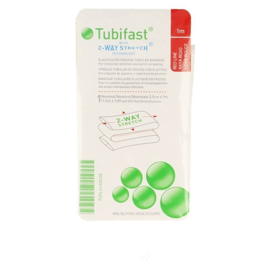 Tubifast Rood 3,50cmx 1m 1 2480