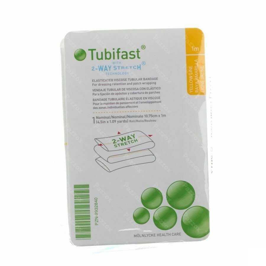 Tubifast Geel 10,75cmx 1m 1 2483
