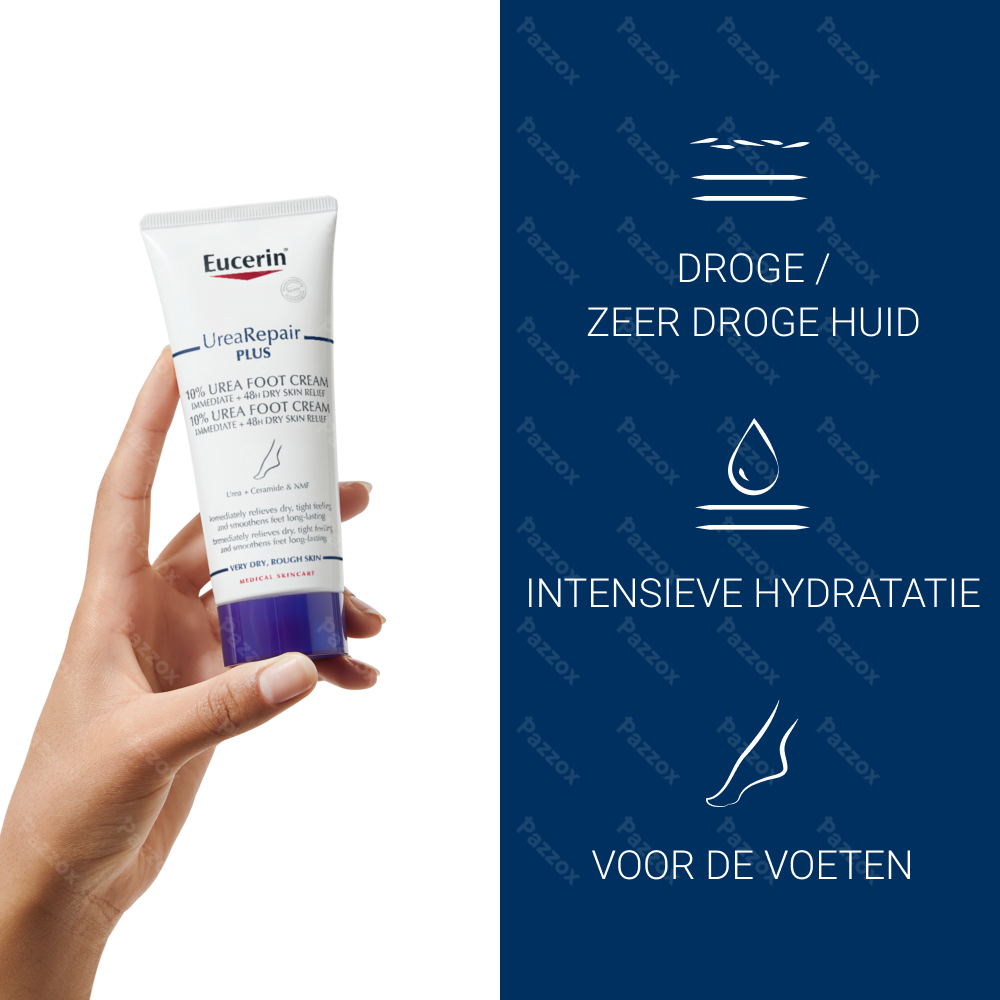 Eucerin UreaRepair Plus Herstellende Voetcrème 10% Urea Droge En Ruwe Huid 100ml