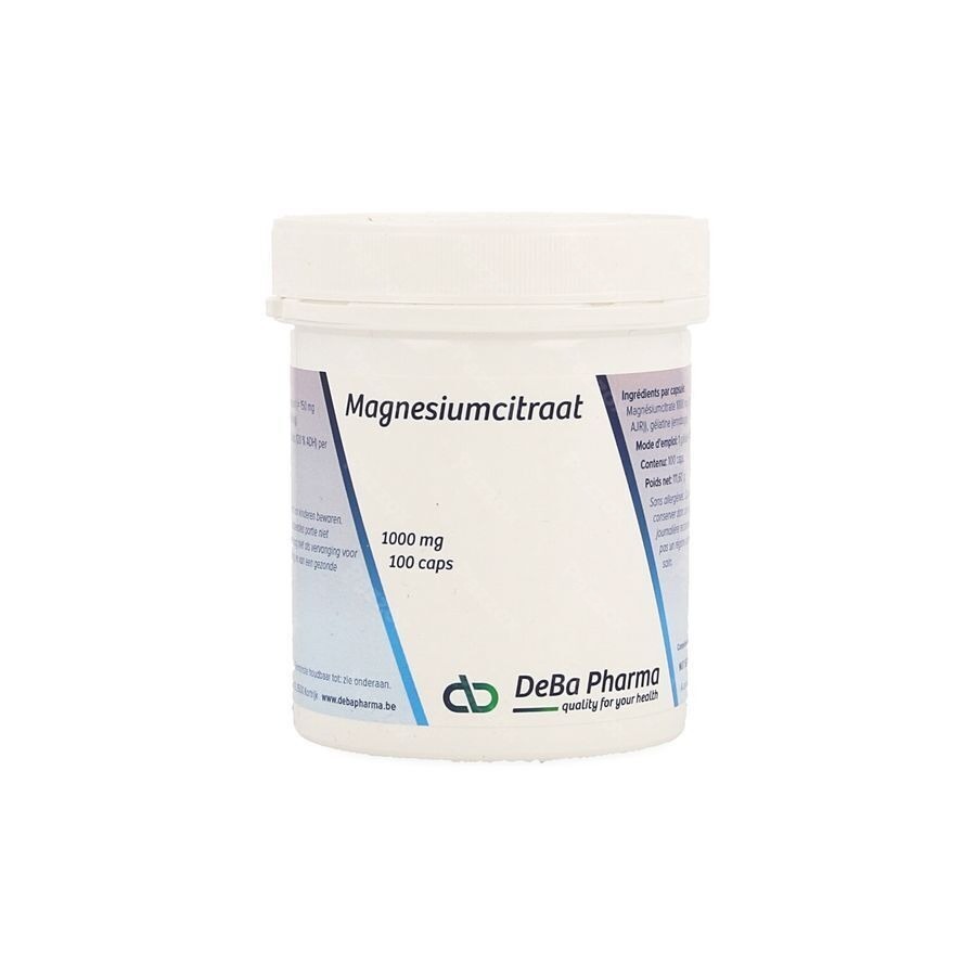 Deba Pharma Magnesiumcitraat 1000mg 100 Capsules