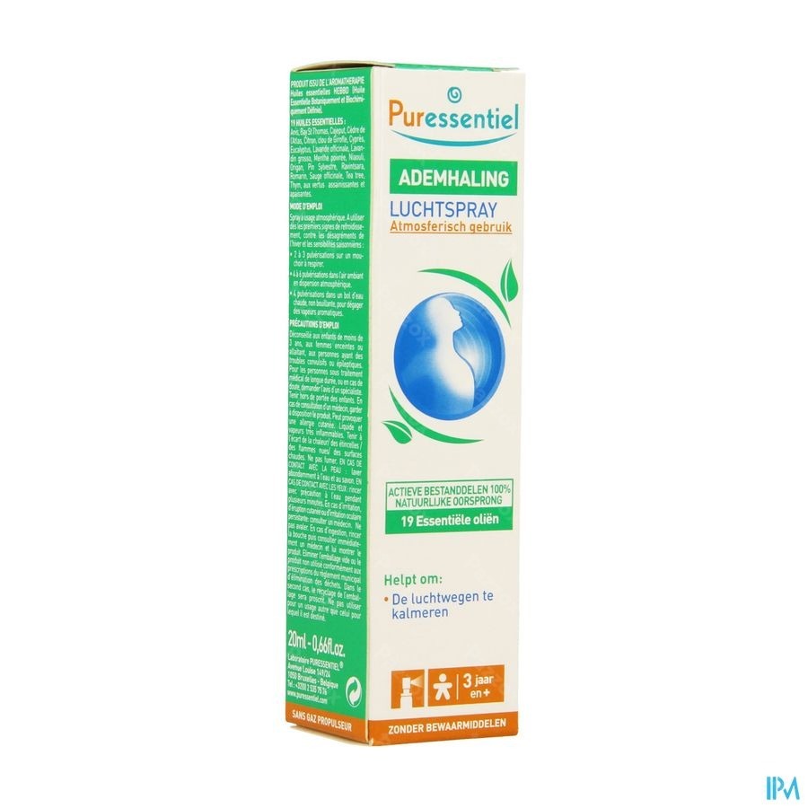 Puressentiel Ademhaling Luchtspray 20ml