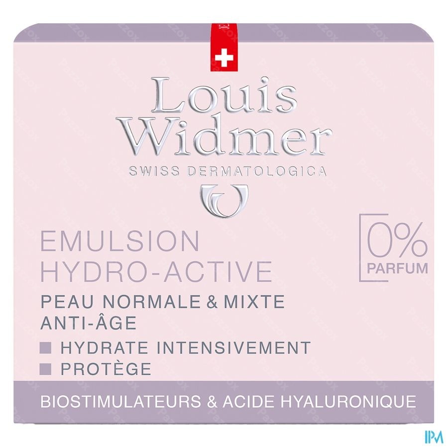Louis Widmer Hydro-Active Dagcrème Zonder Parfum 50ml
