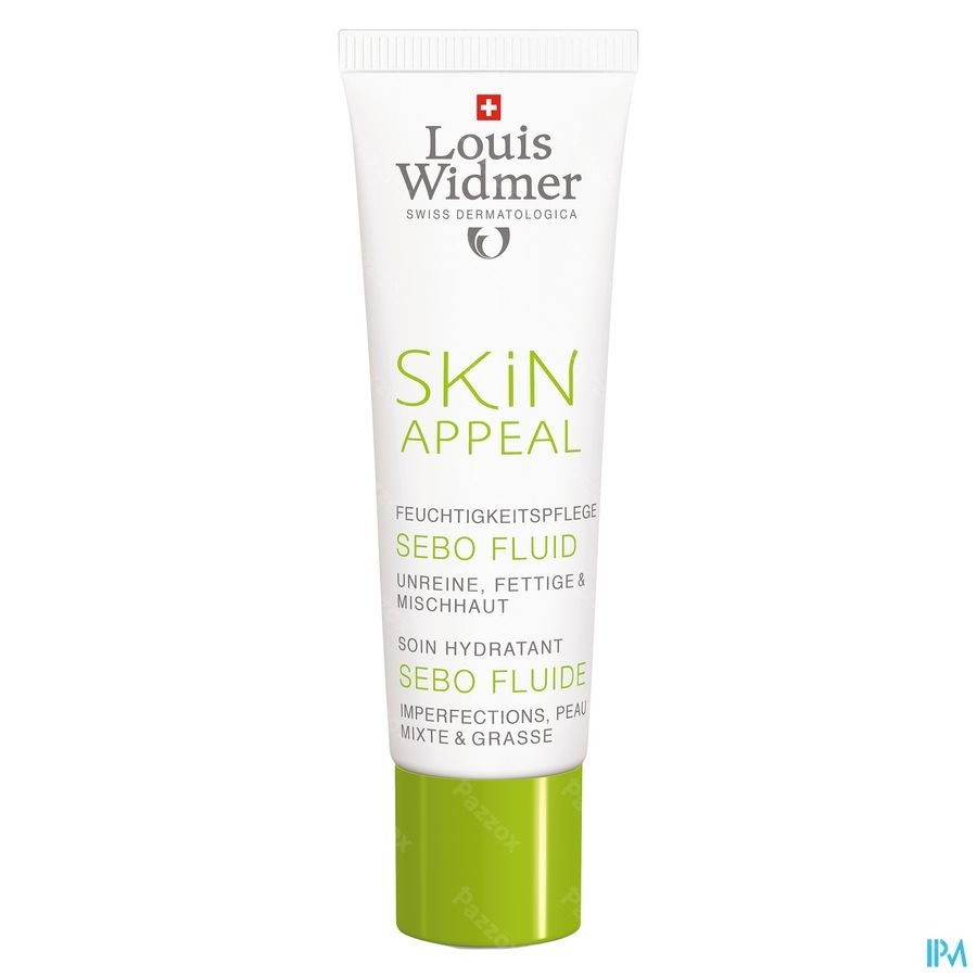 Louis Widmer Skin Appeal Sebo Fluid Zonder Parfum Tube 30ml