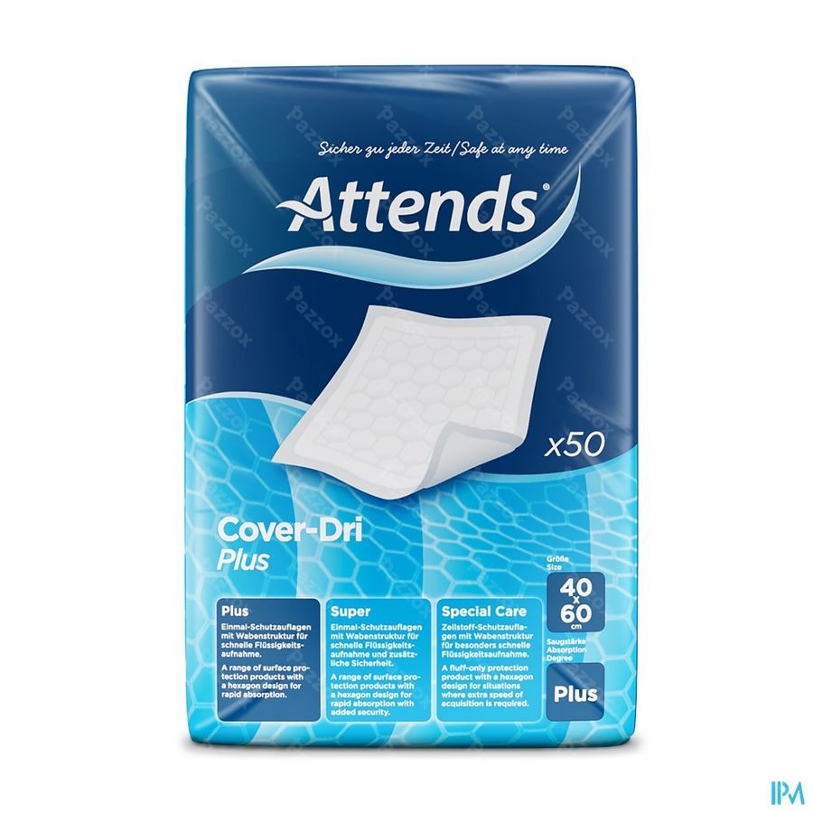 Attends Cover Dri Plus Onderleg Nf 40x 60cm 1x50