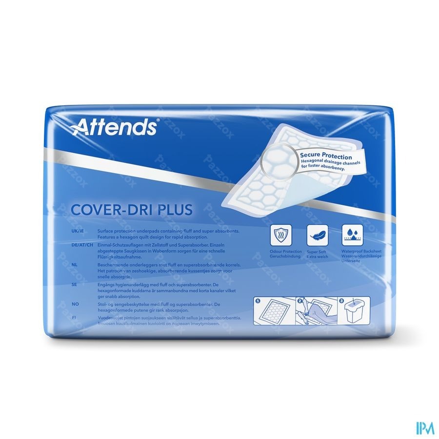 Attends Cover Dri Plus Onderleg Nf 40x 60cm 1x50