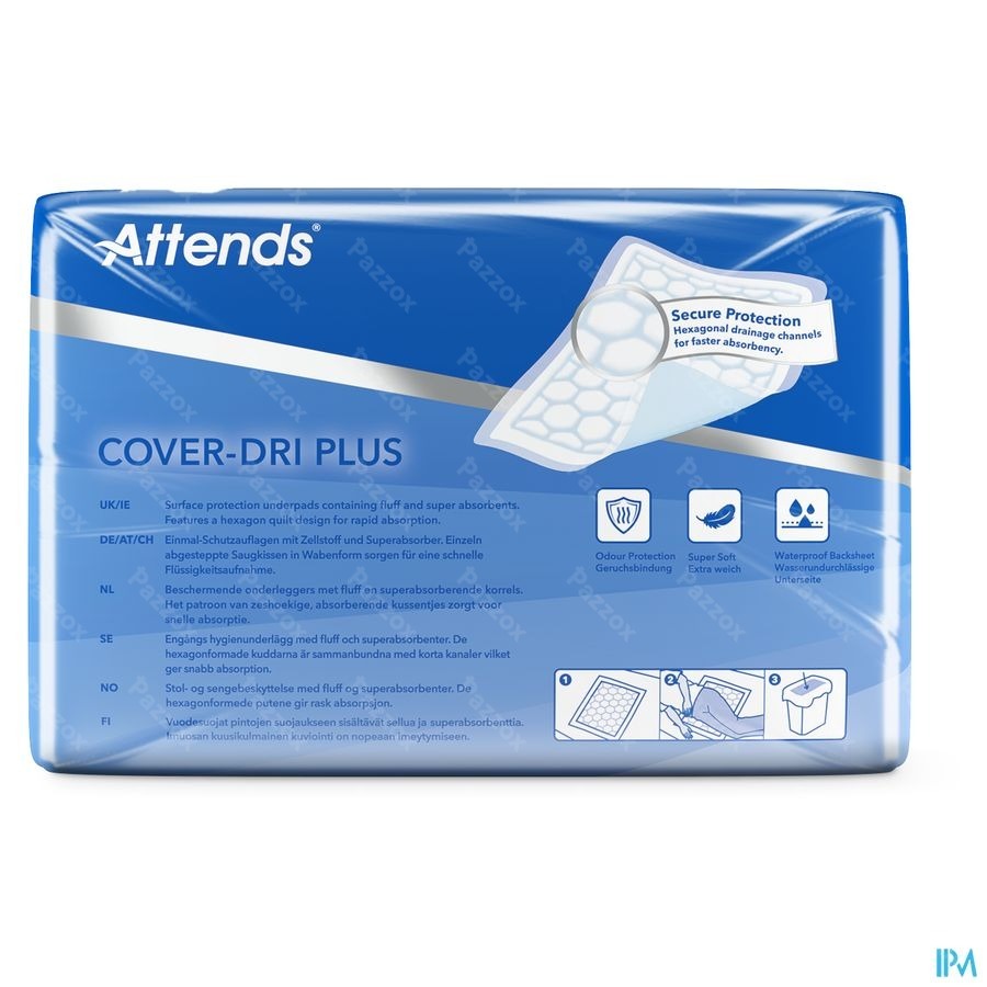 Attends Cover Dri Plus Onderleg Nf 40x 60cm 1x50