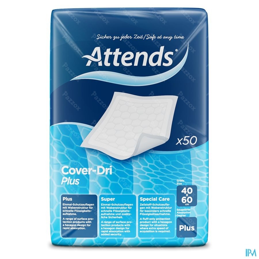 Attends Cover Dri Plus Onderleg Nf 40x 60cm 1x50