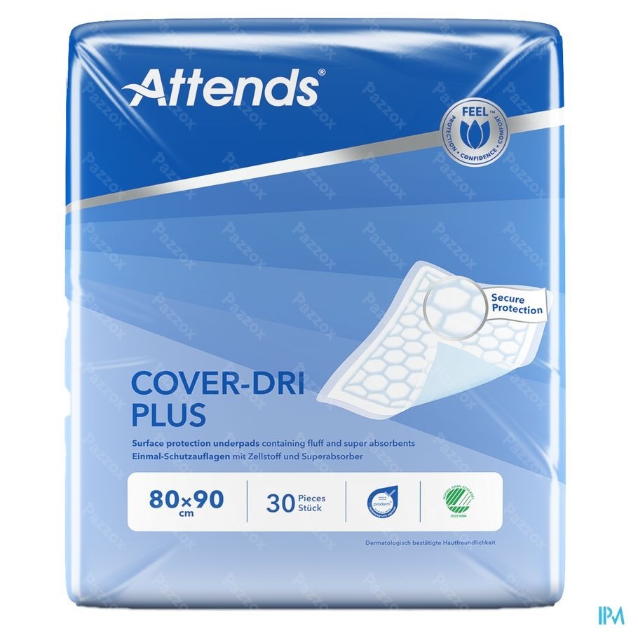 Attends Cover-Dri Plus Onderlegger 80x90cm, 30 Stuks