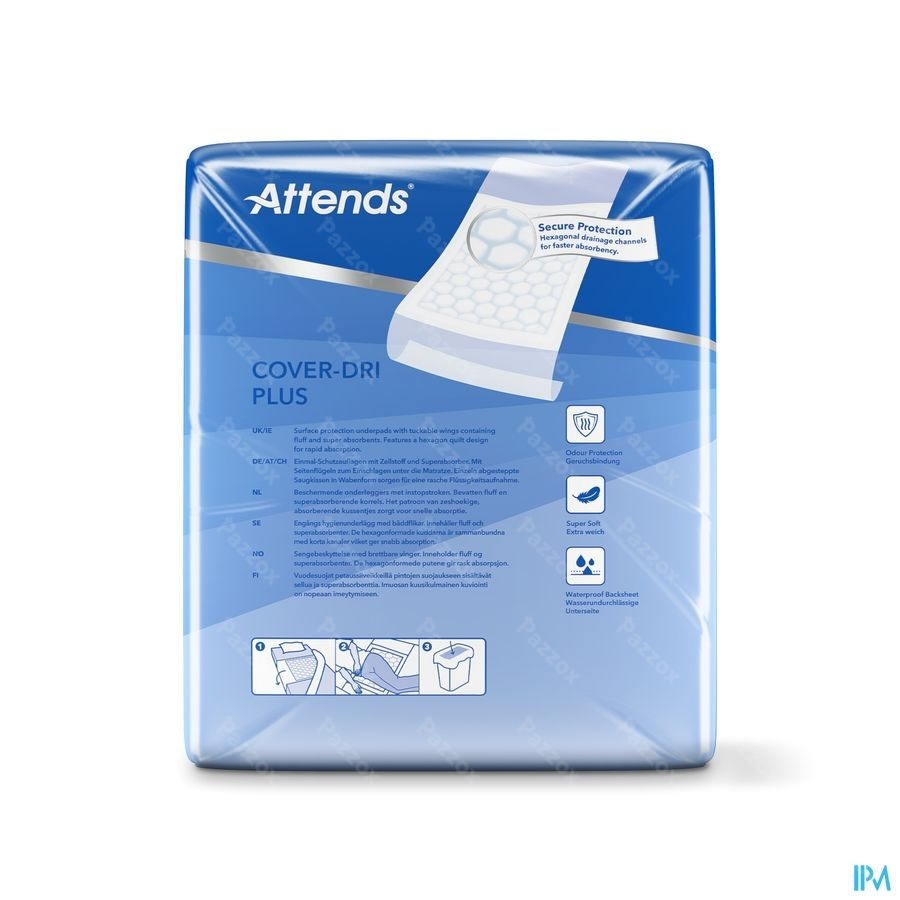 Attends Cover Dri Plus Onderleg Nf 80x170cm 1x30