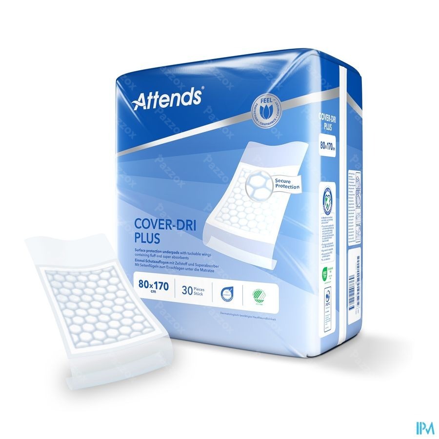 Attends Cover Dri Plus Onderleg Nf 80x170cm 1x30