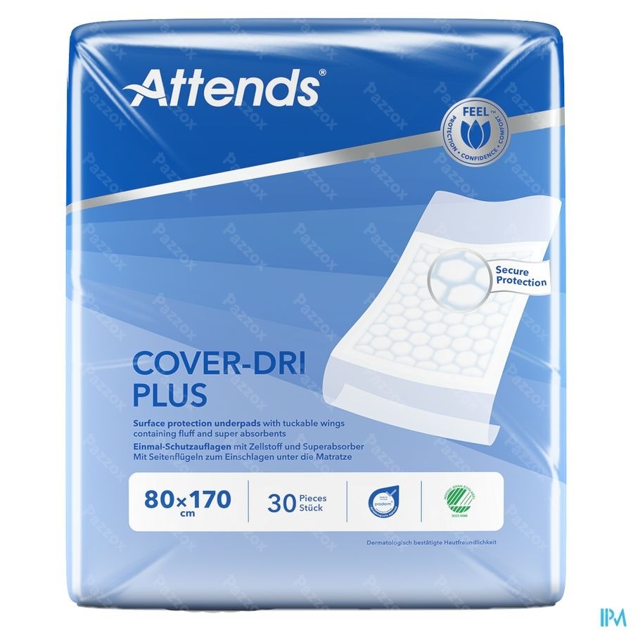 Attends Cover Dri Plus Onderleg Nf 80x170cm 1x30