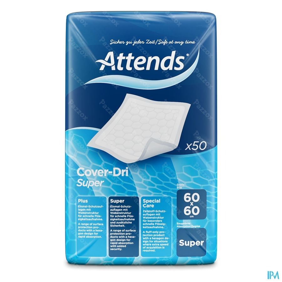Attends Cover Dri Super Onderleg Nf 60x 60cm 1x50